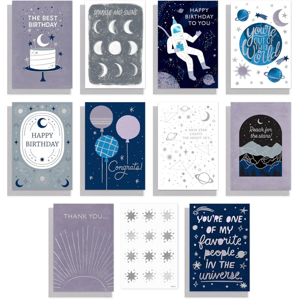 imageAmerican Greetings 10Count All Occasions Card Bundle with Envelopes Birthday Congrats Support Friendship and Thank youAO CELS 10 CARD BUNDLE