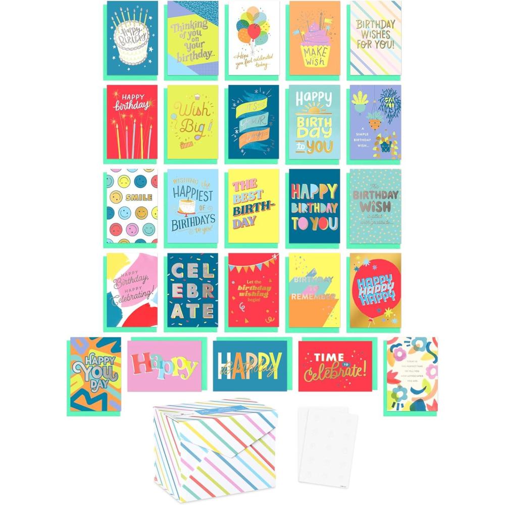 imageAmerican Greetings 10Count Birthday Card Bundle with Envelopes25Count Birthday Card Assortment