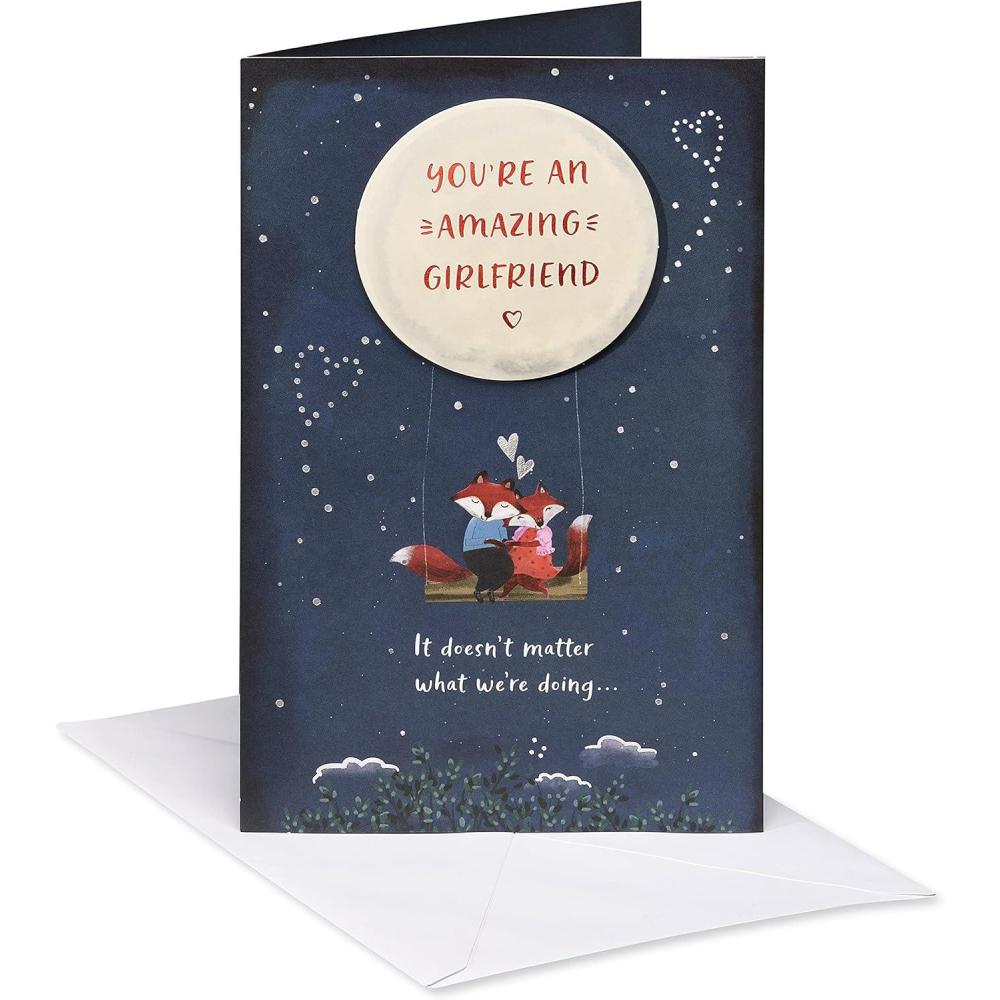 imageAmerican Greetings Anniversary Card for Girlfriend I Love UsDoesnt Matter What Were Doing