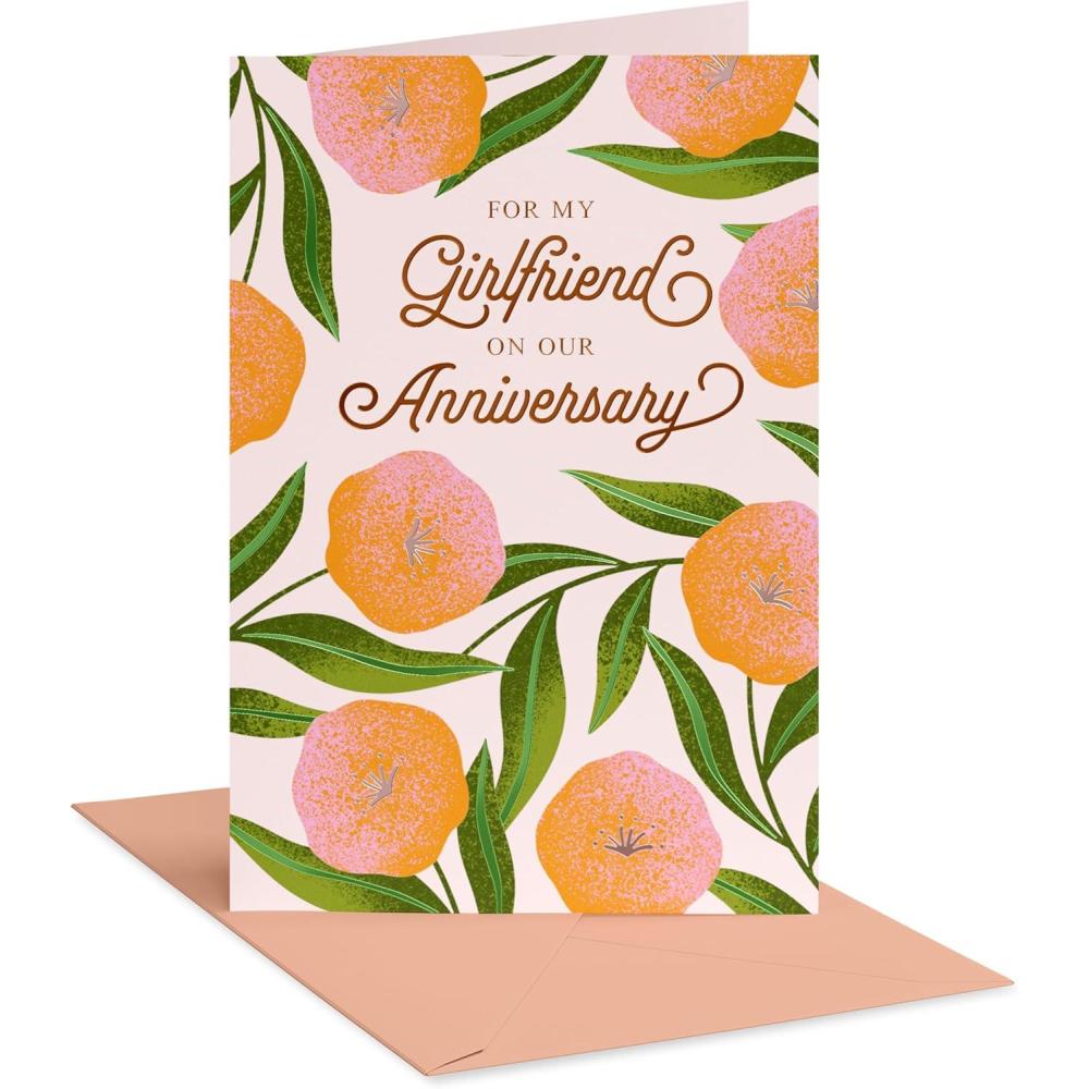 imageAmerican Greetings Anniversary Card for Girlfriend I Love UsFlowers
