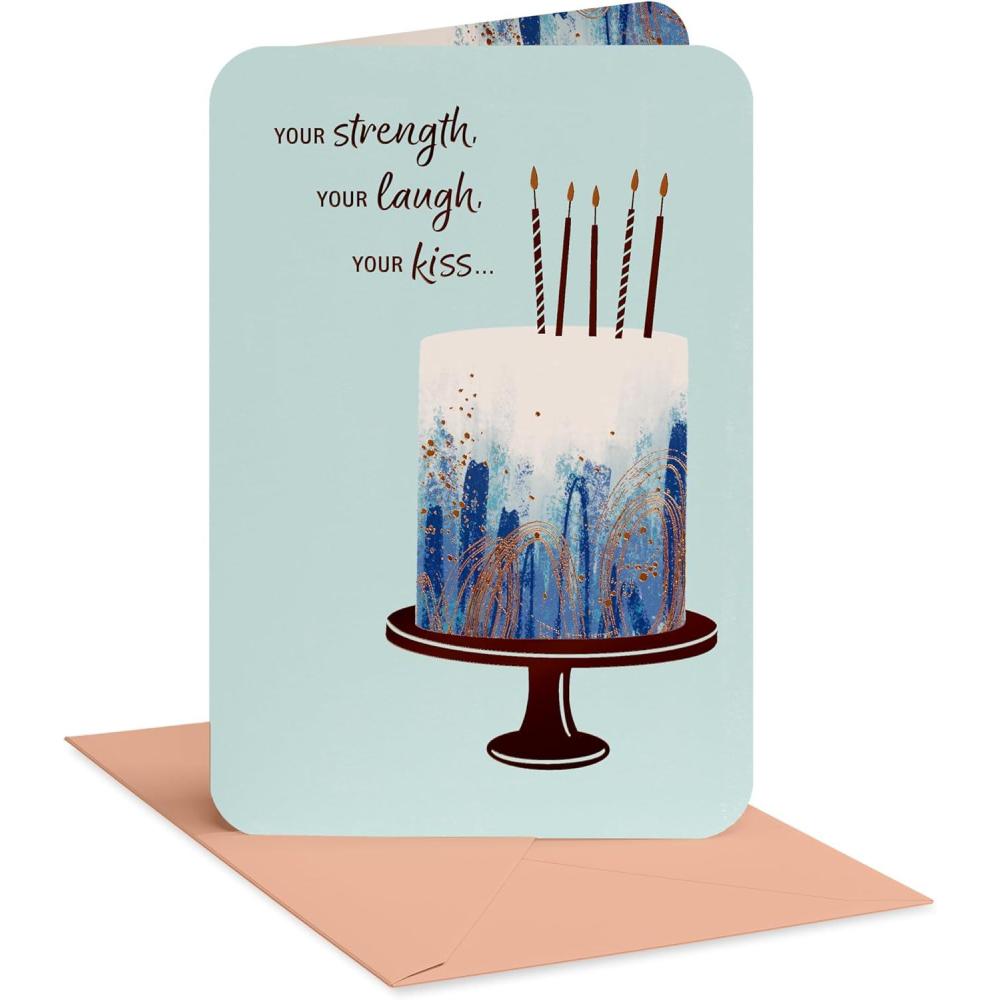 imageAmerican Greetings Romantic Birthday Card Favorite ThingsBoyfriend Cake