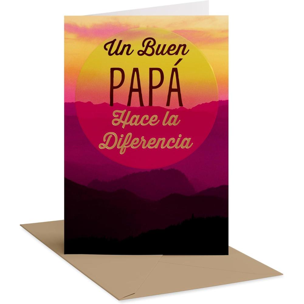 imageAmerican Greetings Spanish Birthday Card for Grandfather Feliz CumpleaosGood Dad LTG w Scene