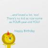 American Greetings 4th Birthday Card for Kids (Loved A Lot)