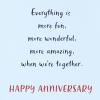 American Greetings Anniversary Card for Girlfriend (I Love Us)(Doesn’t Matter What We’re Doing)