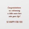 American Greetings Baby Adoption Card (Little More Love)(Onesie)