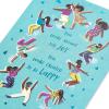 American Greetings Birthday Card For Him (Let’s Celebrate)(Jumping For Joy Tiny Figures)