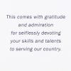 American Greetings Patriotic Thank You Card for Air Force Military Service Member (Our Country)(Hexagon and Stripes)