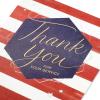 American Greetings Patriotic Thank You Card for Air Force Military Service Member (Our Country)(Hexagon and Stripes)