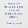 American Greetings Patriotic Thank You Card for Air Force Military Service Member (Our Country)(Navy Stars and Stripes)