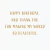 American Greetings Romantic Birthday Card (Favorite Things)(Heart Boyfriend)