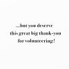 American Greetings Thank You Card for Volunteers (Great Big Thank You)(Ltg w Stars)