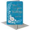 American Greetings Jewish Wedding Card (Mazel Tov)(Corner Floral w Border)