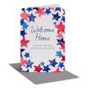 American Greetings Patriotic Thank You Card for Military Service Member (Our Country)(Stars w Ltg)
