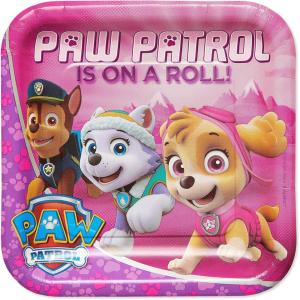 American Greetings Paw Patrol Party Supplies, Paper Dinner Plates (40-Count)(Pink Paper Dinner Plates)