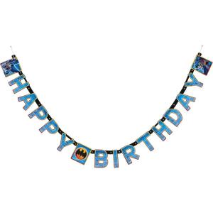 American Greetings Batman Party Supplies, Paper Birthday Party Banner, 1-Count