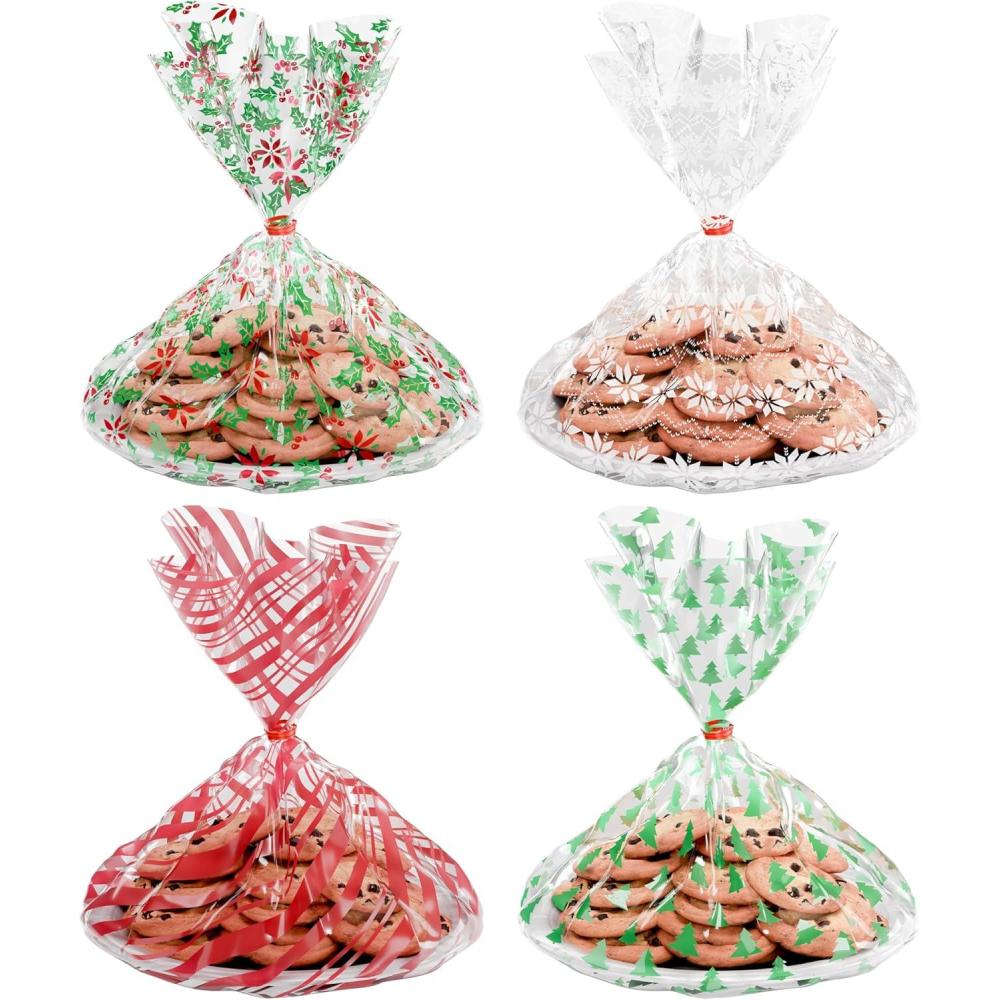 imageAmerican Greetings 50Count 65 in x 65 in Paper Napkins Winter Floral Christmas Party SuppliesXMAS COOKIE TRAY BAGS 12CT