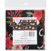 American Greetings 50-Count 6.5 in. x 6.5 in. Paper Napkins, Winter Floral Christmas Party Supplies(Black  White  Red  Gold)