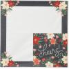 American Greetings 50-Count 6.5 in. x 6.5 in. Paper Napkins, Winter Floral Christmas Party Supplies(Paper Napkins)