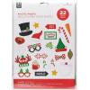 American Greetings 50-Count 6.5 in. x 6.5 in. Paper Napkins, Winter Floral Christmas Party Supplies(Photo Booth Props With Banners)