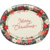 American Greetings 50-Count 6.5 in. x 6.5 in. Paper Napkins, Winter Floral Christmas Party Supplies(Christmas Platter)