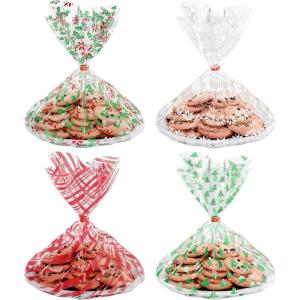American Greetings 50-Count 6.5 in. x 6.5 in. Paper Napkins, Winter Floral Christmas Party Supplies(XMAS COOKIE TRAY BAGS 12CT)