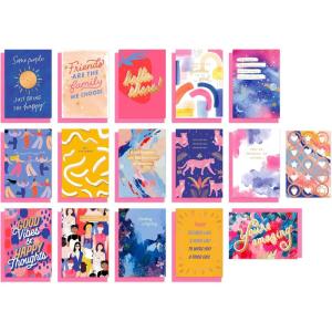 American Greetings 15-Count Thinking of You Card Assortment with Envelopes and Seals (Happy Thoughts)(FRIENDSHIP 15 CARD BUNDL)