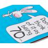 American Greetings 70th Birthday Card (Be Celebrated)(Pop Up Cartoon Bunny)