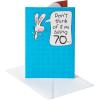 American Greetings 70th Birthday Card (Be Celebrated)(Pop Up Cartoon Bunny)