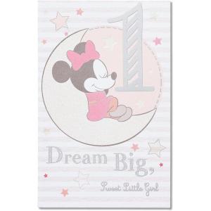 American Greetings 1st Birthday Card for Girl (Minnie Mouse, Dream Big)(Minnie Mouse  Dream Big)