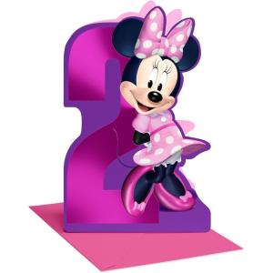 American Greetings 2nd Birthday Card for Girl (Minnie Mouse)(Minnie Mouse)