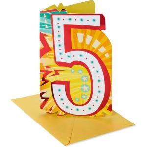 American Greetings 5th Birthday Card (Llama)(Awesome Birthday)