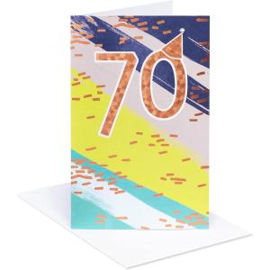 American Greetings 70th Birthday Card (Be Celebrated)(Now You’re Seventy!)