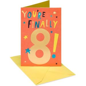 American Greetings 8th Birthday Card (World Record)(Time to Celebrate)