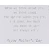 American Greetings Mothers Day Card from Daughter and Son-In-Law (When We Think About You)(For You)