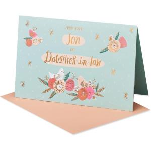 American Greetings Mothers Day Card from Son and Daughter-In-Law (Family Means More)(Straight from Our Hearts)