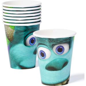Amscan 581198 Cups | Disney© Monsters University Collection | 8 pcs | Party Accessory(Paper Cups)