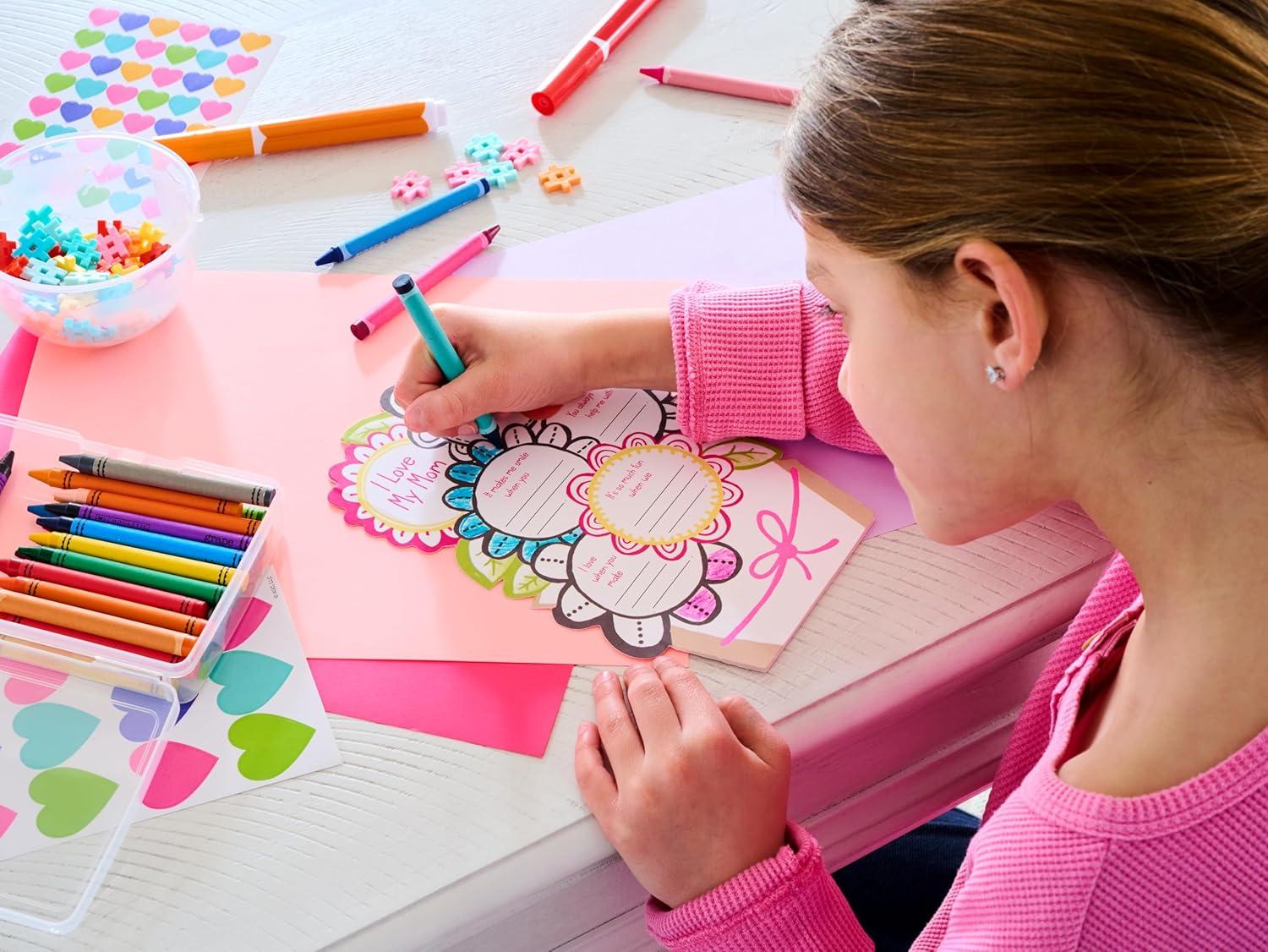 imageAmerican Greetings Mothers Day Card from Kids Makes Me SmileFloral Bouquet Coloring Card