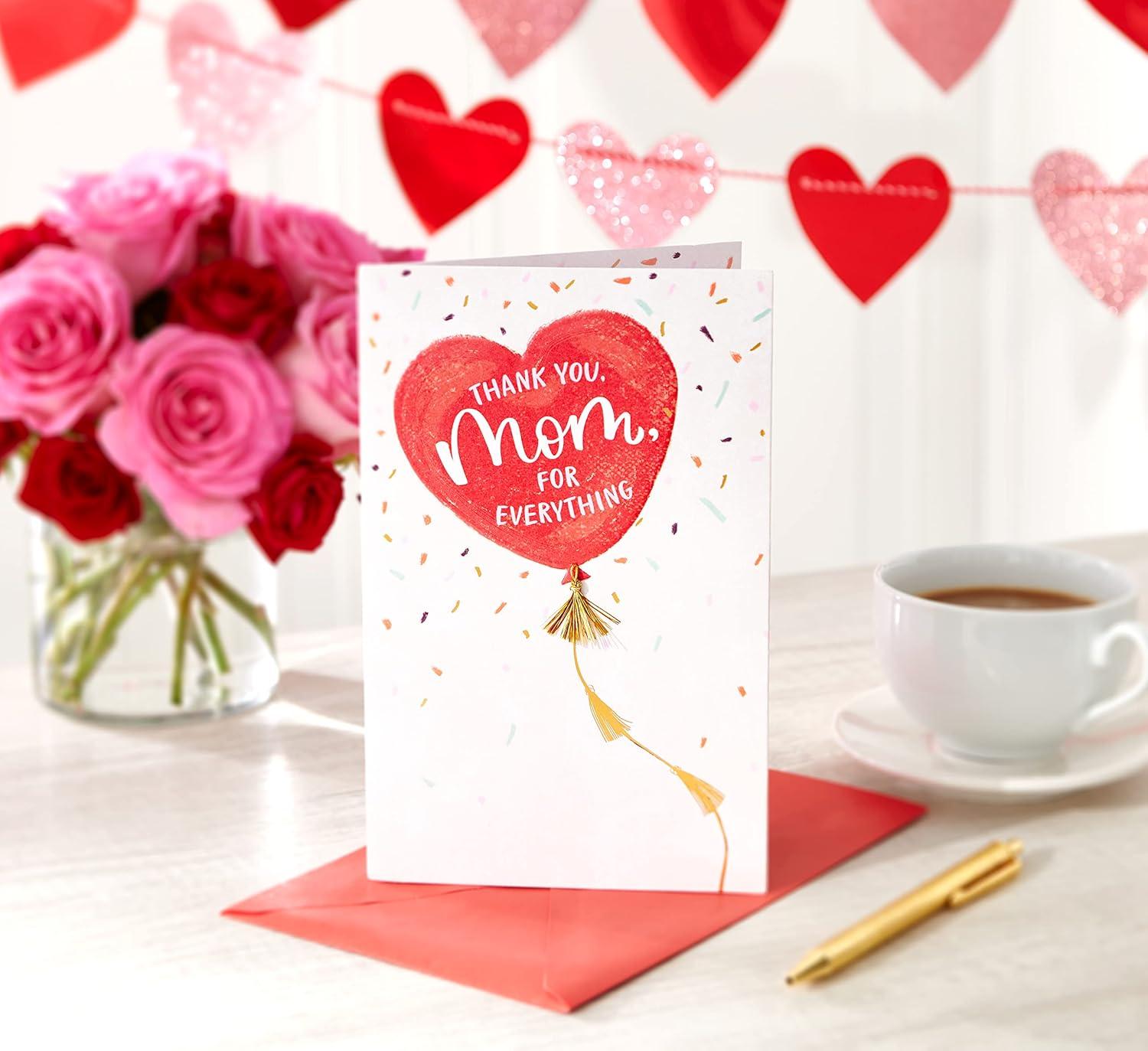 imageAmerican Greetings Valentines Day Card for Mom Great Big ThanksHear It Most