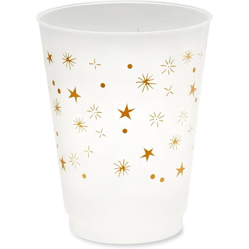 imageAmerican Greetings 50Count 5 in x 5 in Beverage Napkins Kathy Davis New Years Eve Party SuppliesWhite  gold