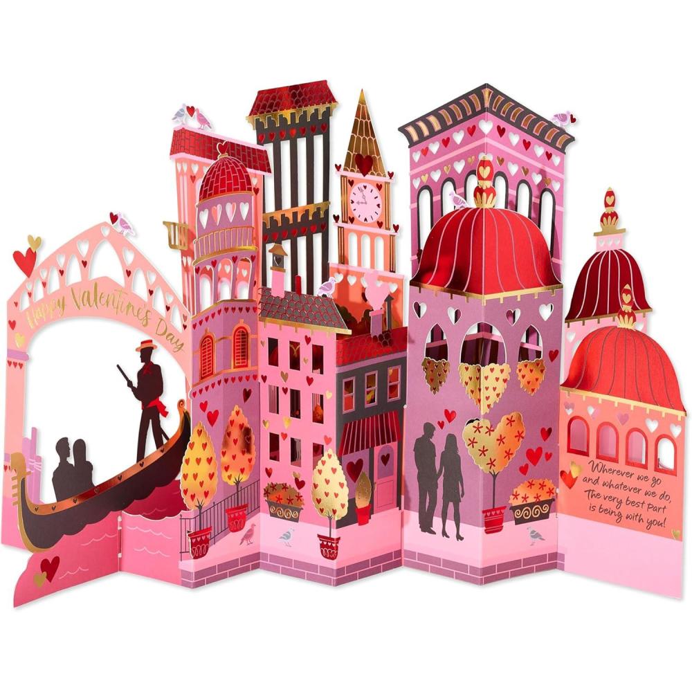 imageAmerican Greetings Magic Moments Romantic Pop Up Valentine Card Being with youVenice Accordion