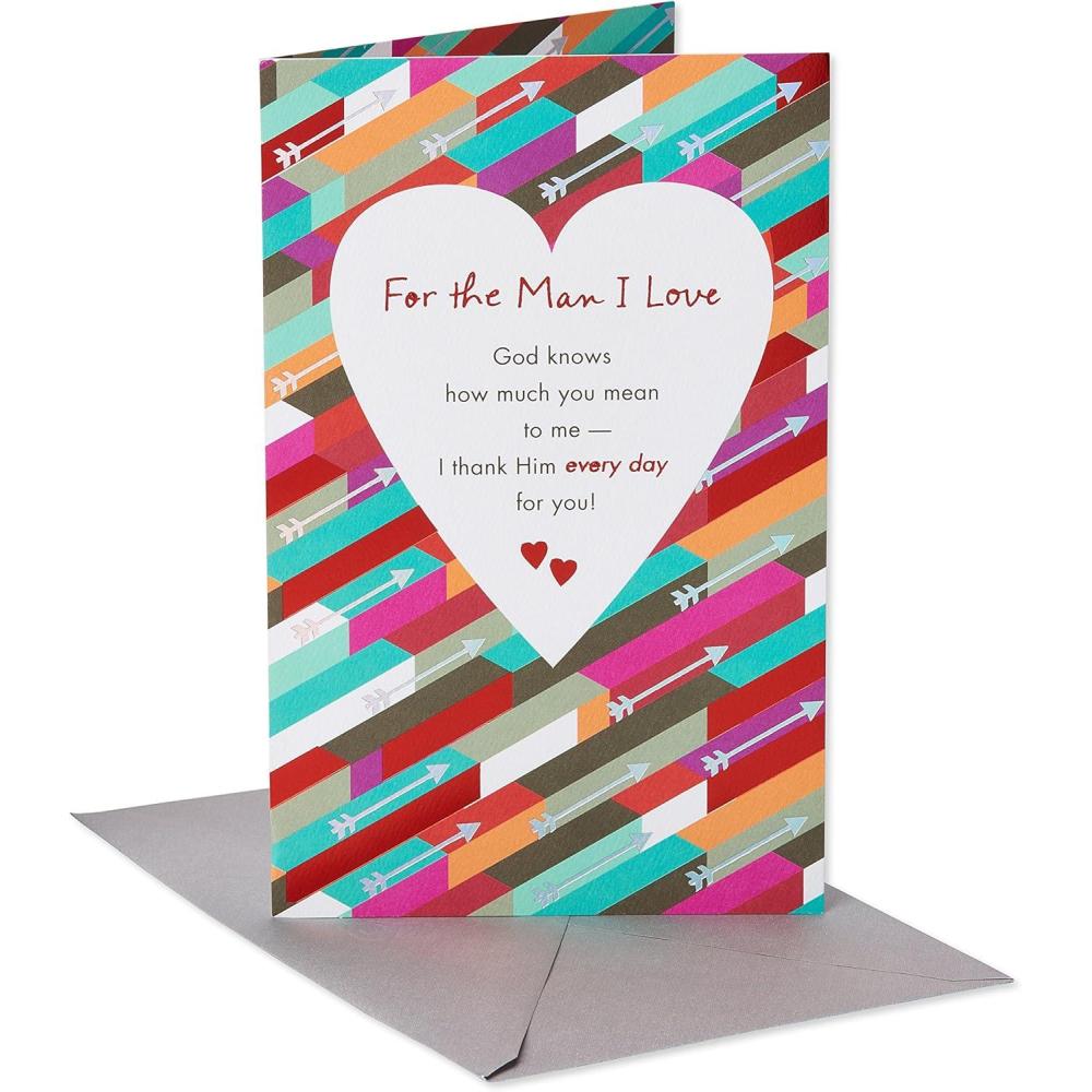 imageAmerican Greetings Religious Valentines Day Card for Him I Thank Him Everyday