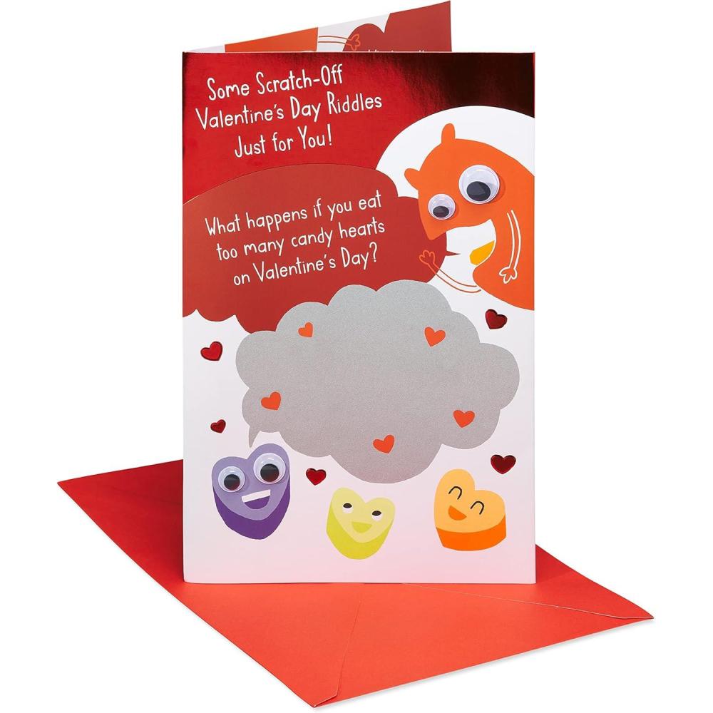 imageAmerican Greetings Scratch Off Valentines Card for Kids Lovesick