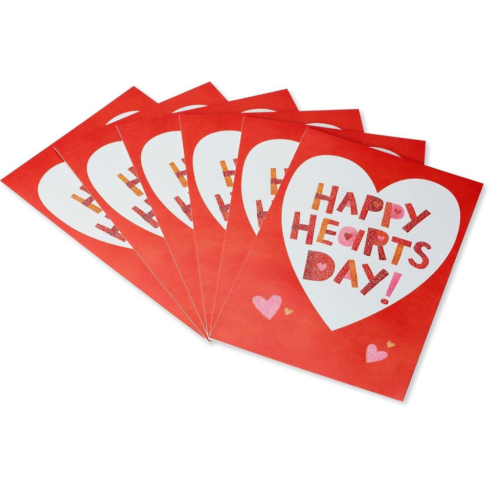 imageAmerican Greetings Valentines Day Cards Pack Lots and Lots of Fun 6CountHappy Hearts Day