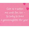 American Greetings Disney Valentines Day Card for Granddaughter (Cute As A Button)(Pink)