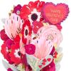 American Greetings Magic Moments Romantic Pop Up Valentine Card (Being with you)(XL Floral Bouquet)