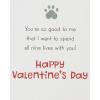 American Greetings Valentines Day Card from Cat (All Nine Lives With You)(Lucky Cat)