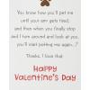 American Greetings Valentines Day Card from Cat (All Nine Lives With You)(Lucky Dog)