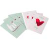 American Greetings Valentines Day Cards for Kids with Stickers, Warmest Wishes and Love-Filled Day (6-Count)(red  white)