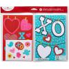 American Greetings Valentines Day Cards for Kids with Stickers, XO (4-Count)