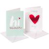 American Greetings Valentines Day Cards for Kids with Stickers, Warmest Wishes and Love-Filled Day (6-Count)(red  white)